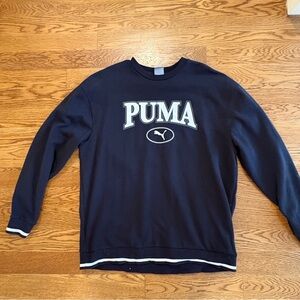 PUMA Men's Navy Crewneck Sweater